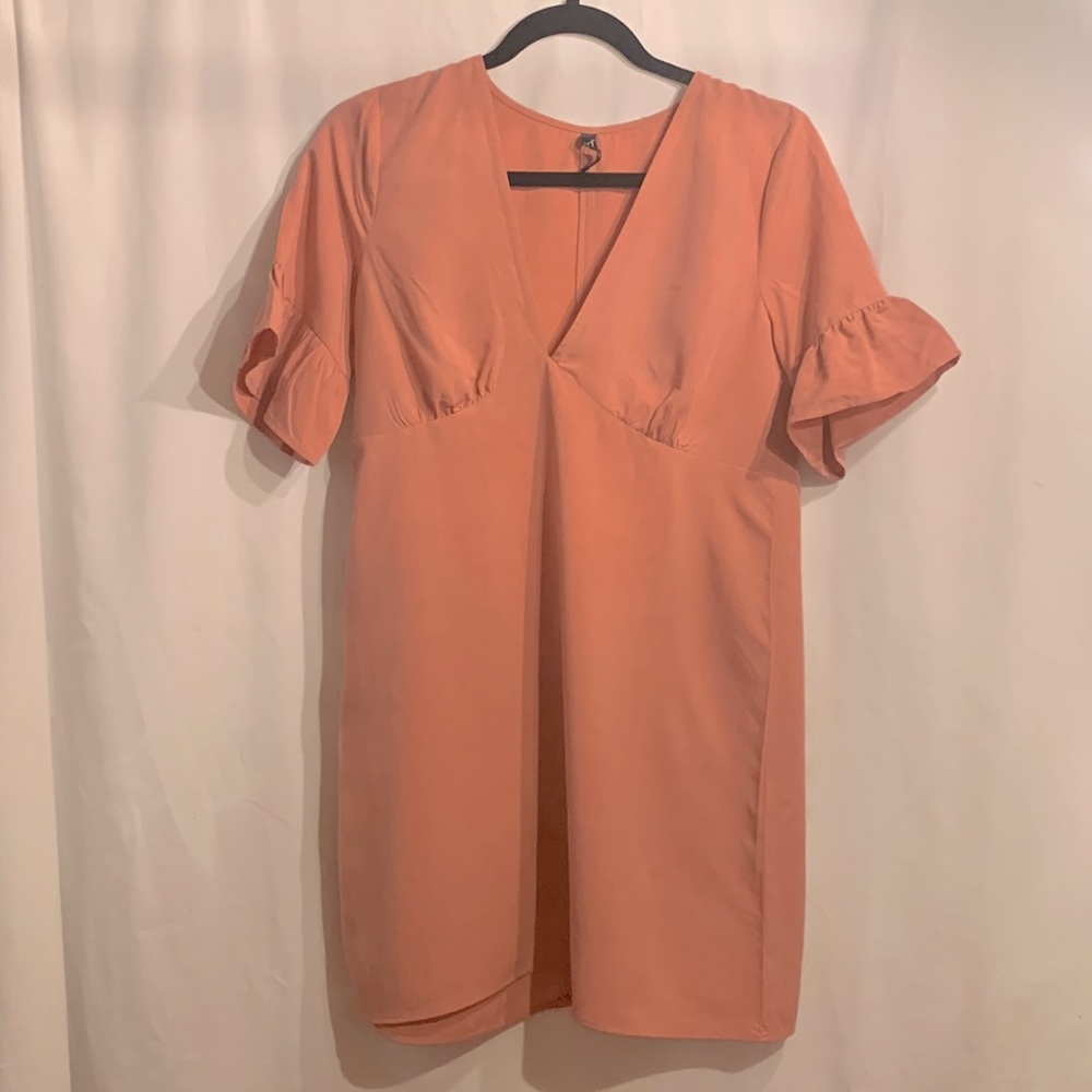 Zara short peach dress